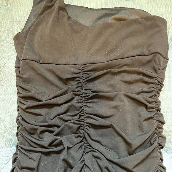 Ruby Rox Panel of Sequins One Shoulder Mini Dress - Picture 7 of 11